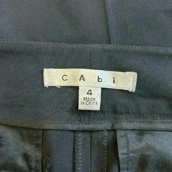 Cabi Womens Lauren Dress Pants Trouser Modern Wide Leg Flat Front Black Size 4 - Picture 5 of 6